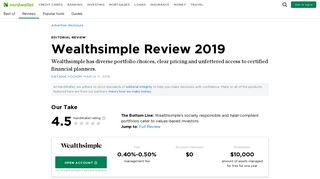 Wealthsimple Review 2019 - NerdWallet