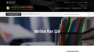 Wealthy Web Writer Submission Guidelines