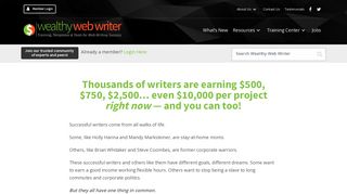 Learn More About Wealthy Web Writer