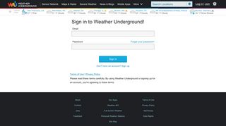 Login | Weather Underground