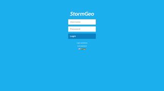 StormGeo Portal Login