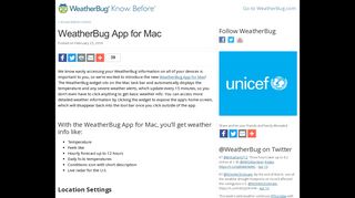Download the FREE WeatherBug App for Mac!