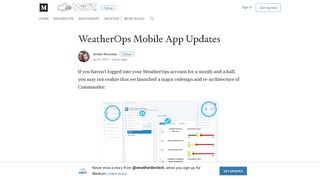 WeatherOps Mobile App Updates – @weatherdectech – Medium