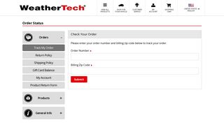 Order Status | WeatherTech