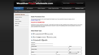 Dealer Promotion Submissions | WeatherTechwholesale.com