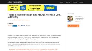 Token Based Authentication using ASP.NET Web API 2, Owin, and ...