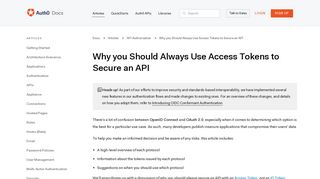 Why you Should Always Use Access Tokens to Secure an API - Auth0