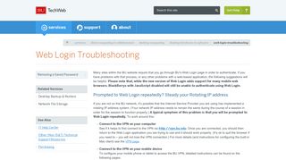 Web Login Troubleshooting : TechWeb : Boston University
