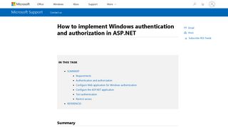 How to implement Windows authentication and authorization in ASP ...