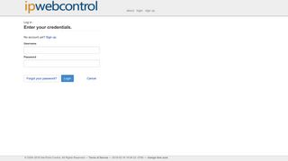 ipwebcontrol.com: Log in