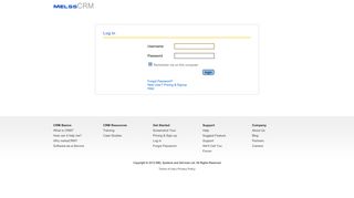 Web CRM Login - melssCRM