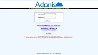 Adonis Electronics Pvt. Ltd :: WEB-CRM : Login