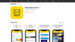 WEB.DE Mail & Cloud on the App Store - iTunes - Apple