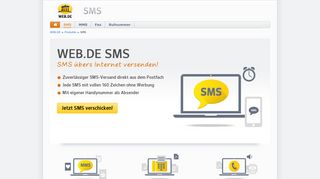 WEB.DE SMS - WEB.DE Produkte