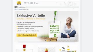 WEB.DE Club - WEB.DE Produkte