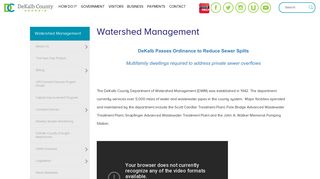 Watershed Management | DeKalb County, GA