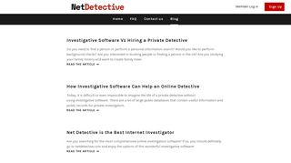 Net Detective is the Best Internet Investigator