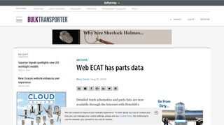 Web ECAT has parts data | Bulk Transporter