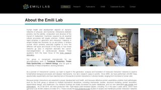 Emili Lab | About - The Emili Lab
