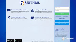 eGuthrie - Login Page