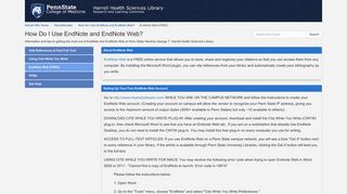 EndNote Web (FREE) - How Do I Use EndNote and EndNote Web ...