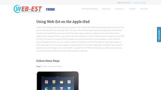 Estimate with Web-Est using your mobile devices