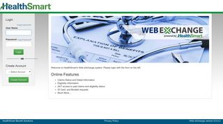 Welcome to Web eXchange Login Page