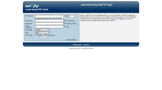 a web based FTP client: net2ftp