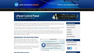 UK Web Hosting with the cPanel control panel
