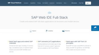 SAP Web IDE Full-Stack | SAP Cloud Platform