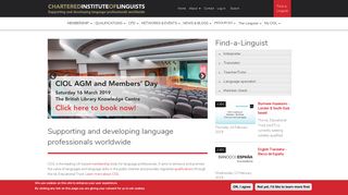 CIOL (Chartered Institute of Linguists) |