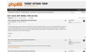 Can't access army webmail from Sub Rosa - Thursby Software Forum