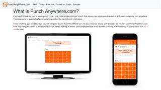 PunchAnyWhere.com - Web PunchClock