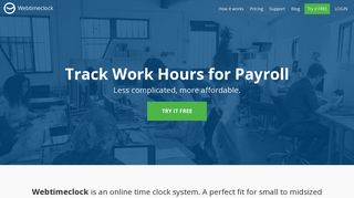 Webtimeclock | Web Based, Online Employee Time Clock
