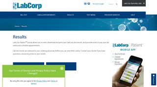 Results | LabCorp