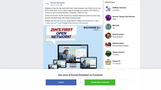 Econet Zimbabwe - Register & Use the My Web Self-Care... | Facebook
