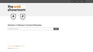 Articles in Mission Control Modules - The Web Showroom