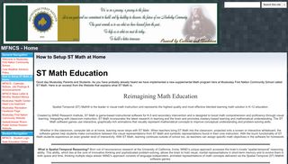 How to Setup ST Math at Home - MFNCS - Home