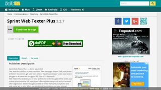 Sprint Web Texter Plus 2.2.7 Free Download