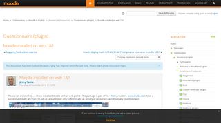 Moodle in English: Moodle installed on web 1&1 - Moodle.org