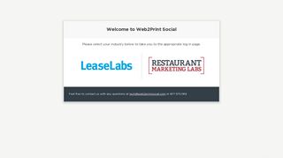 Welcome to Web2Print Social