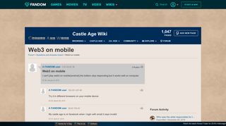 Web3 on mobile | Castle Age Wiki | FANDOM powered by Wikia