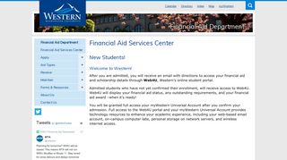 Web4U - New Students | Financial Aid | Western Washington ...