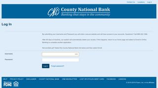 Login to Personal Online Banking