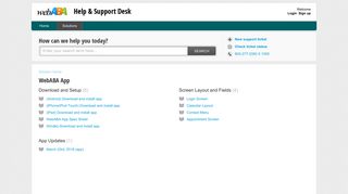 WebABA App : Help & Support Desk - Solutions - Freshdesk