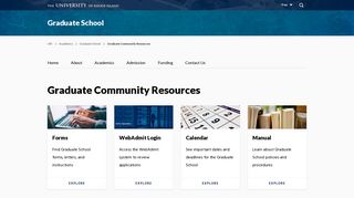 Graduate Community Resources – Graduate School