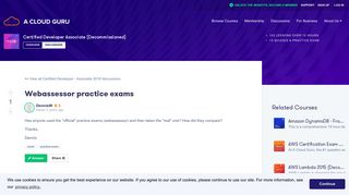 Webassessor practice exams - Course: Certified Developer Associate ...