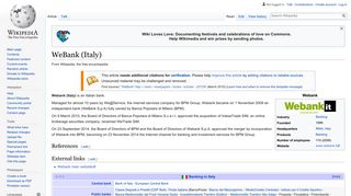 WeBank (Italy) - Wikipedia