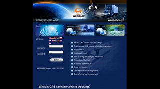 GPS fleet tracking system of webbase - Login