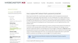 Use a captive WiFi network that's password protected - Epiphan